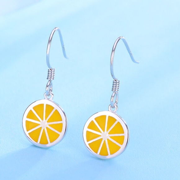 Jewelry - 🌷 STERLING SILVER (925) LEMON EARRINGS